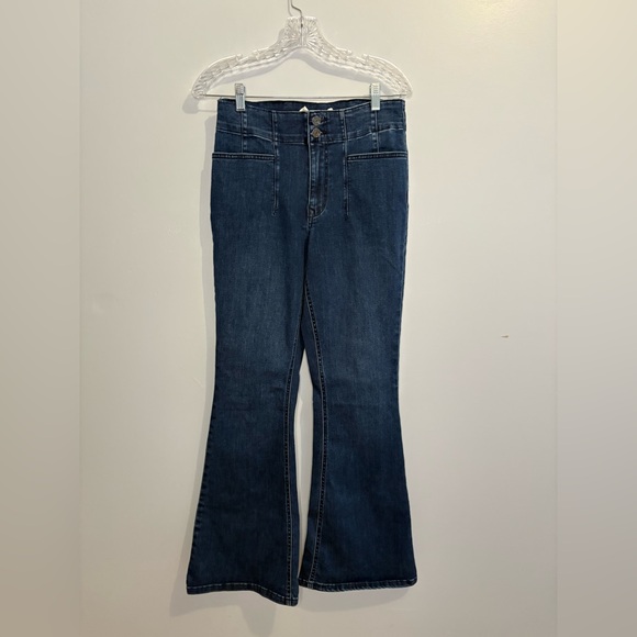 Maurices Denim - M Jeans Maurices Women's 10 High Rise Flare Dark Wash Jeans Denim No Back Pocket
